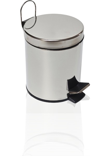 Asma Aparatlı Pedallı Krom Metal 3 Litrelik Çöp Kovası | Şık, Hijyenik ve Kullanışlı Tasarım | Otel Konsept