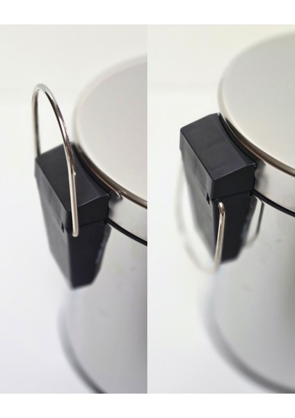 Asma Aparatlı Pedallı Krom Metal 3 Litrelik Çöp Kovası | Şık, Hijyenik ve Kullanışlı Tasarım | Otel Konsept fırsatları