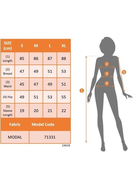 Kadın Kısa Kollu V Yakalı Ribanalı Modal Mini Elbise
