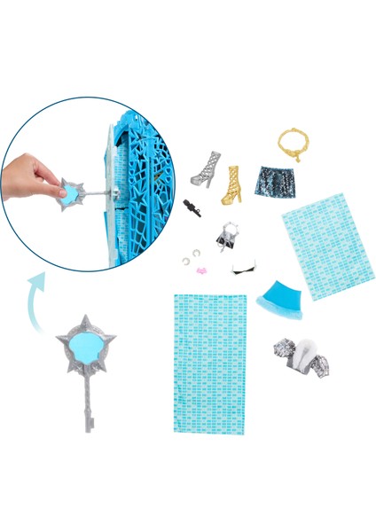 Monster Hıgh® Arkadaşlar™ Frankıe Steın® Bebek Monster High Arkadaşlar Esrarengiz Hauntlywood Frankie Stein Bebek ve 19'dan Fazla Sürpriz JBG81 fırsatları