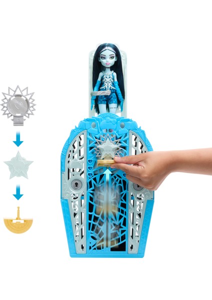 Monster Hıgh® Arkadaşlar™ Frankıe Steın® Bebek Monster High Arkadaşlar Esrarengiz Hauntlywood Frankie Stein Bebek ve 19'dan Fazla Sürpriz JBG81 indirimleri