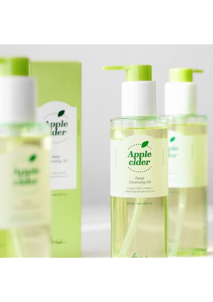Apple Cider Deep Cleansing Oil 200ML Elma Sirkeli Gözenek Arındırıcı Yağ Bazlı Vegan Temizleme Yağı modelleri