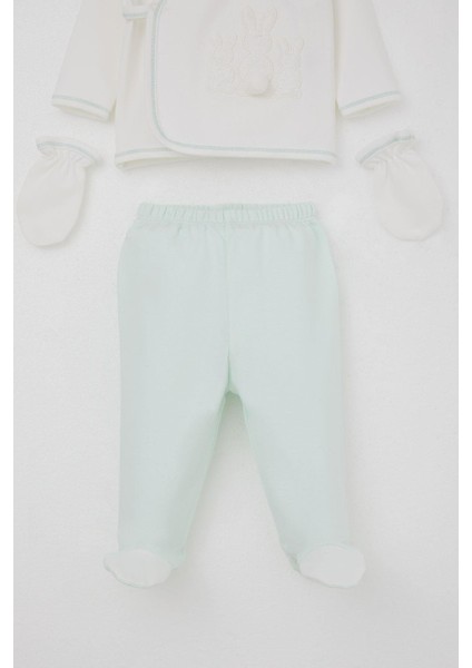 Kız Bebek Hastane Çıkışı 5 Li Ponponlu Tavşancık Nakışlı 0-3 Ay, Ekru fırsatları