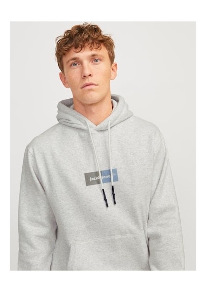 Jack Jones Erkek Gri Kapüşonlu Sweatshirt 12262428 fiyatları