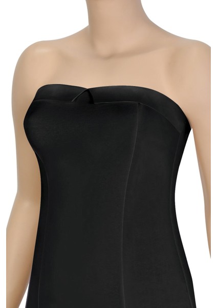 Kadın Atlet Saten Detaylı Straplez (%96 Pamuk - %4 Elastan)