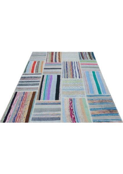 Iskece Bej Patchwork Yün Modern Desenli Yün Hav Toz Vermez Leke Tutmayan Salon Yolluk Mutfak El Dokuma Halı modelleri