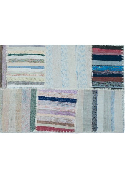 Iskece Mavi Eskitme Yün Modern Desenli Yün Hav Toz Vermez Leke Tutmayan Salon Yolluk Mutfak El Dokuma Halı fırsatları