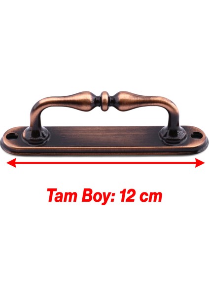 Metal Kapı Çekme Kolu 12 cm Dolap Mobilya Dolap Çekmece Tutamağı Kulp Kulpları Eskitme Antik Bakır fiyatları