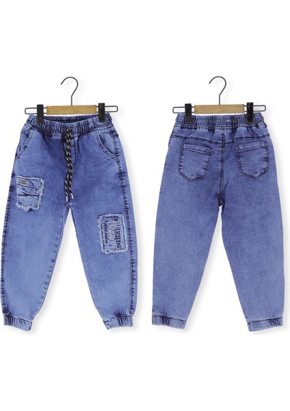 Erkek Çocuk Kot Pantolon Nakışlı