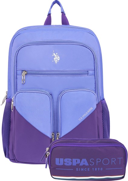 Us Polo Assn Ç-24109'2 Li Kalemlikli Okul Sırt Çantası Öğrenci Günlük