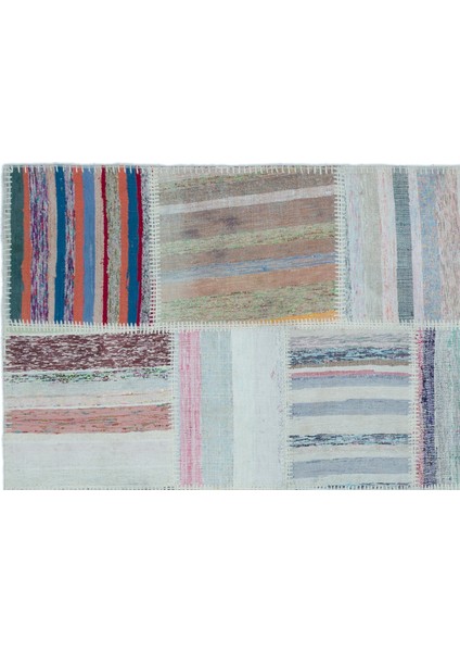 Atina Turkuaz Eskitme Yün Modern Desenli Yün Hav Toz Vermez Leke Tutmayan Salon Yolluk Mutfak El Dokuma Halı indirimleri