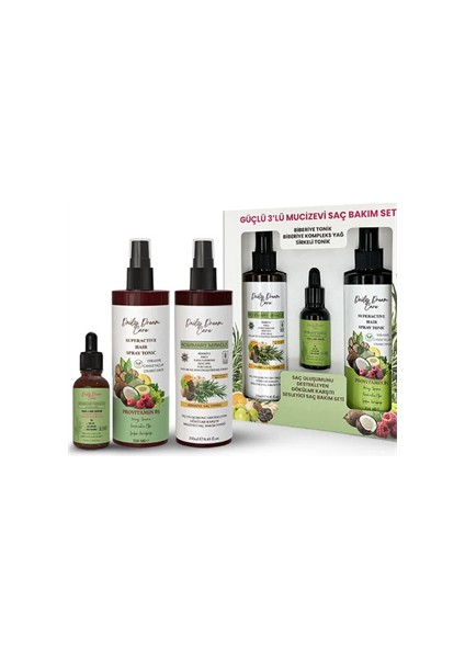 Dream Care Hızlı Saç Uzatma Biberiye Serum + Biberiye Tonik Saç Bakım Seti