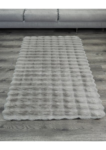 Frederica Düz Gri Polyester Oval Modern Desenli Akrilik Hav Vermeyen Leke Tutmayan Kolay Temizlenen Yumuşak Makine Salon Yolluk Mutfak Halı modelleri