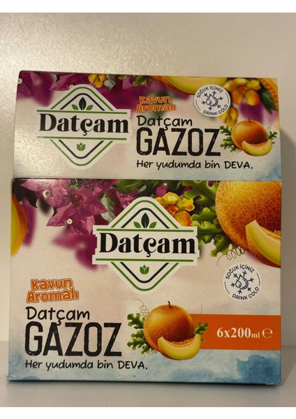 Kavun Aromalı Datça Gazozu 200 ml 6'lı