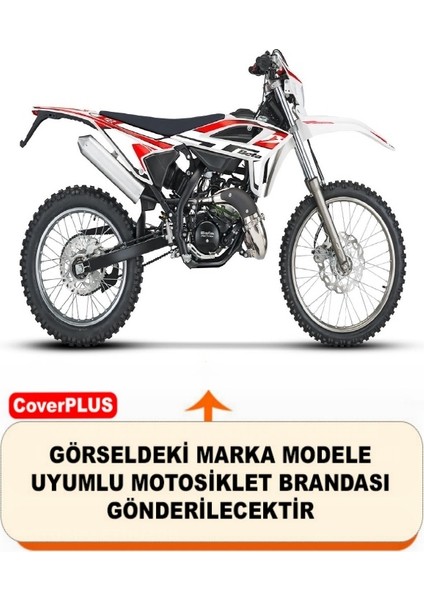 Beta Rr 50 Enduro Racing Pro Branda Siyah Kırmızı-Dikişli Reflektörlü Motosiket Brandası Motor Örtüsü Çadır Su Geçirmez Motosiklet Kılıfı Motor Brandası fiyatları