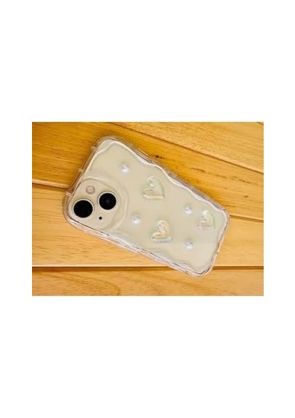 Aksesuar Iphone 13 ve 14 ile Uyumlu 3D Oyuncaklı Inci Tasarımlı Esnek Silikon Kılıf modelleri