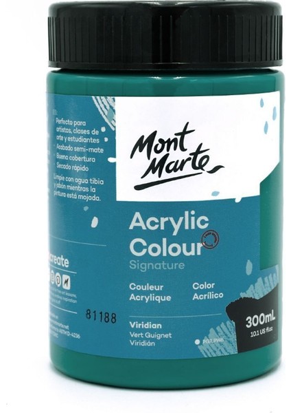 mm Akrilik Renkli Boya Signature 300ML - Viridian