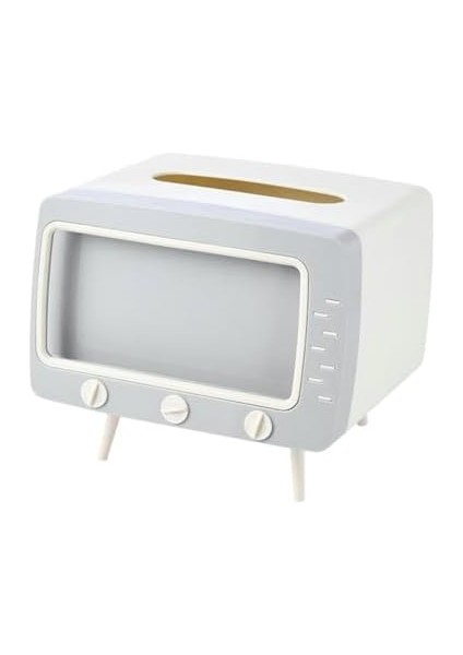 Retro Telefon Tutucu, Masaüstü Peçetelik Cep Telefonu Standı (Gri) modelleri