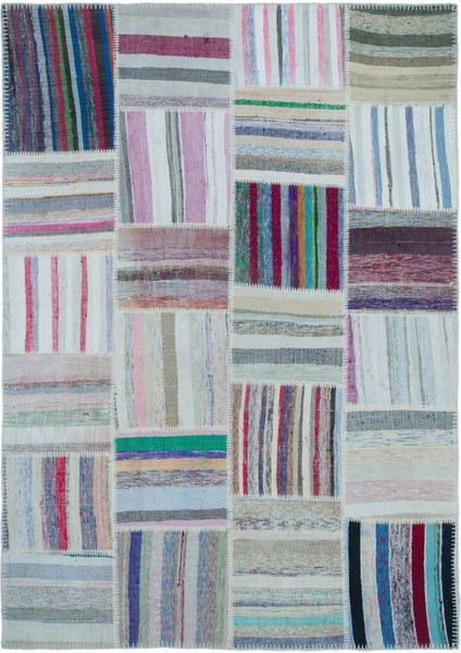 Teselya Bej Eskitme Yün Modern Desenli Yün Hav Toz Vermez Leke Tutmayan Salon Yolluk Mutfak El Dokuma Halı