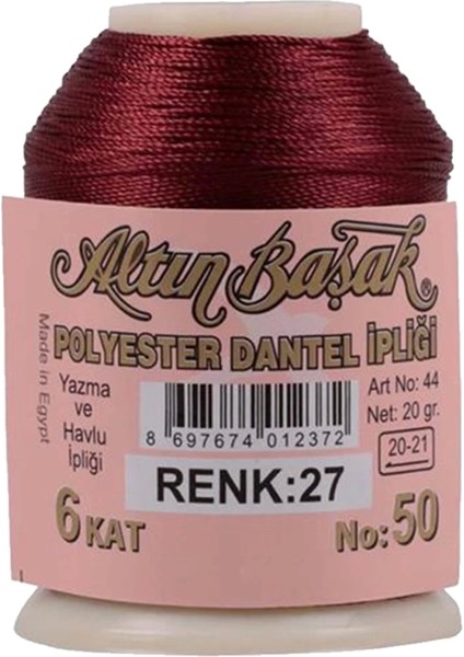 3 Adet Altınbaşak Oya ve Dantel Ipi 20 gr - - No: 027 modelleri