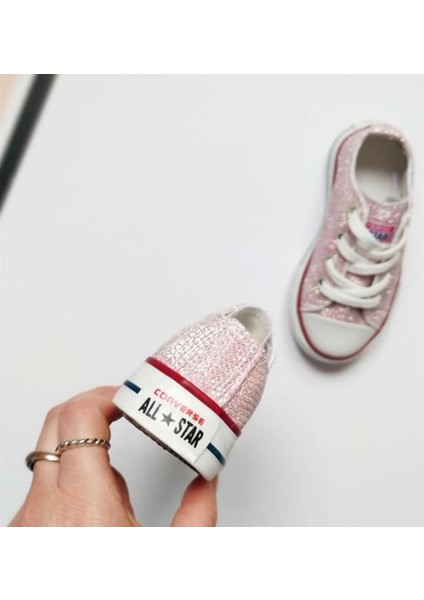 Pembe Simli Içi Yumuşak Taban Şeritli Kız Çocuk Ayakkabı Süper Kalite modelleri