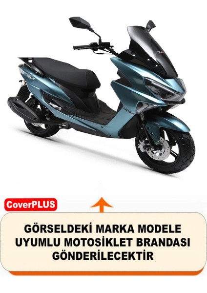 Rks Newlight Pro Arka Çanta Uyumlu Branda Siyah Kırmızı-Dikişli Reflektörlü Motosiket Brandası Motor Örtüsü Çadır Su Geçirmez Motosiklet Kılıfı Motor Brandası fiyatları