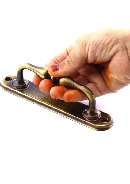 Metal Kapı Çekme Kolu 12 cm Dolap Mobilya Dolap Çekmece Tutamağı Kulp Kulpları Eskitme Antik Sarı indirimleri