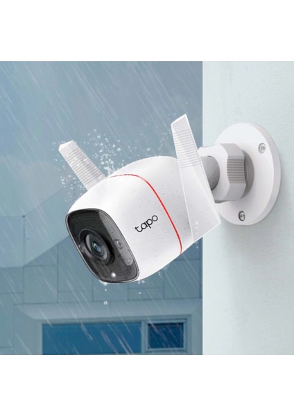 Tp-Lınk Tapo TC65 (C310), 3,0mpix, Iç ve Dış Mekan, IP66, Wifi, 30MT. Gece Görüşü, Iki Yönlü Ses Güvenlik Kamerası fiyatları