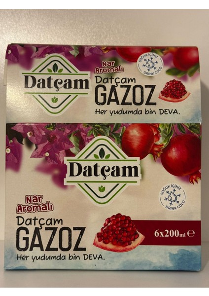 Nar Aromalı Datça Gazozu 200 ml 6'lı