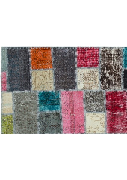 Atina Turkuaz Eskitme Yün Modern Desenli Yün Hav Toz Vermez Leke Tutmayan Salon Yolluk Mutfak El Dokuma Halı fırsatları