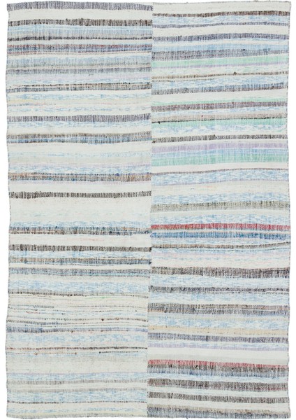 Atina Mavi Eskitme Yün Modern Desenli Yün Hav Toz Vermez Leke Tutmayan Salon Yolluk Mutfak El Dokuma Halı