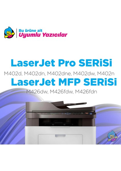 Hp 26A / CF226A / M400 / M402 / M426 Muadil Toneri - 2'li Paket fiyatları