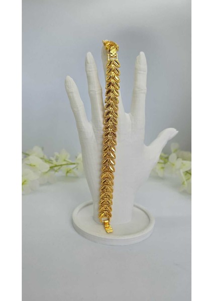 Başak Model Bileklik 22 Ayar Altın Kaplama