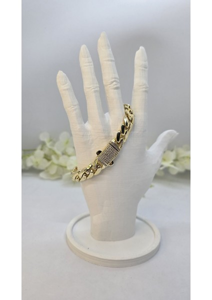 14 Ayar Altın Kaplama 1.2 cm Gurmet Model Bileklik modelleri