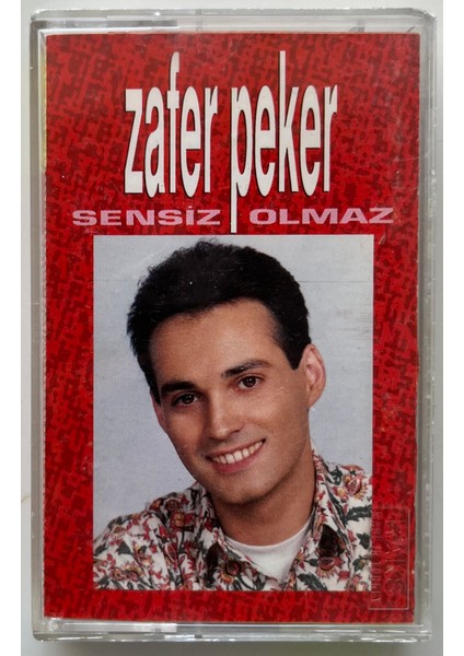 Zafer Peker Sensiz Olmaz Kaset (Orjnal Dönem Baskı Kaset)