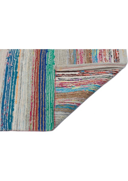 Teselya Gri Çizgili Yün Modern Desenli Yün Hav Toz Vermez Leke Tutmayan Salon Yolluk Mutfak El Dokuma Halı fiyatları