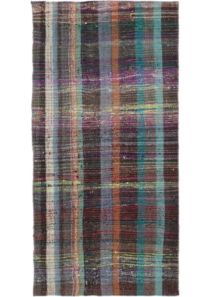 Atina Kırmızı Eskitme Yün Modern Desenli Yün Hav Toz Vermez Leke Tutmayan Salon Yolluk Mutfak El Dokuma Halı