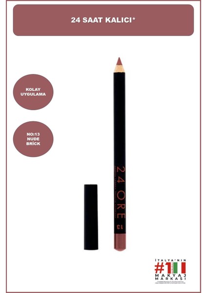 24ORE Dudak Kalemi No: 13 Nude Brick