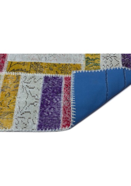 Atina Turkuaz Eskitme Yün Modern Desenli Yün Hav Toz Vermez Leke Tutmayan Salon Yolluk Mutfak El Dokuma Halı fiyatları