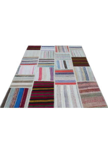 Iskece Bej Patchwork Yün Modern Desenli Yün Hav Toz Vermez Leke Tutmayan Salon Yolluk Mutfak El Dokuma Halı fiyatları