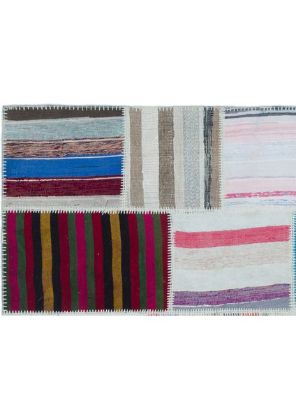 Iskece Bej Patchwork Yün Modern Desenli Yün Hav Toz Vermez Leke Tutmayan Salon Yolluk Mutfak El Dokuma Halı fırsatları