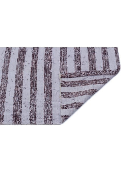 Girit Bej Çizgili Yün Modern Desenli Yün Hav Toz Vermez Leke Tutmayan Salon Yolluk Mutfak El Dokuma Halı fiyatları