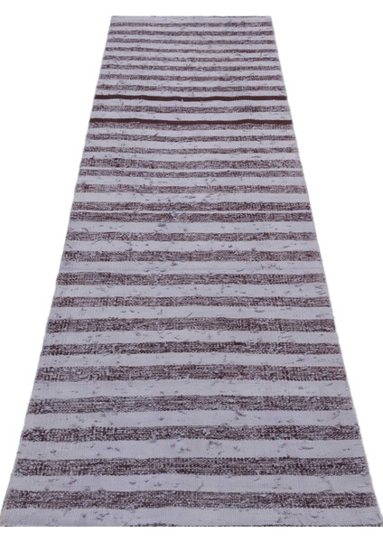 Girit Bej Çizgili Yün Modern Desenli Yün Hav Toz Vermez Leke Tutmayan Salon Yolluk Mutfak El Dokuma Halı modelleri