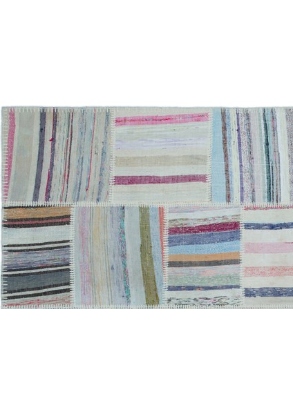 Iskece Bej Patchwork Yün Modern Desenli Yün Hav Toz Vermez Leke Tutmayan Salon Yolluk Mutfak El Dokuma Halı indirimleri