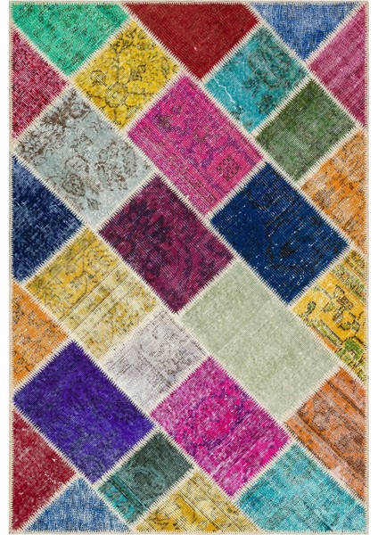 Atina Kahverengi Eskitme Yün Modern Desenli Yün Hav Toz Vermez Leke Tutmayan Salon Yolluk Mutfak El Dokuma Halı