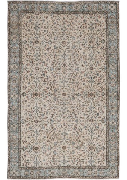 Mora Mavi Eskitme Yün Modern Desenli Yün Hav Toz Vermez Leke Tutmayan Salon Yolluk Mutfak El Dokuma Halı