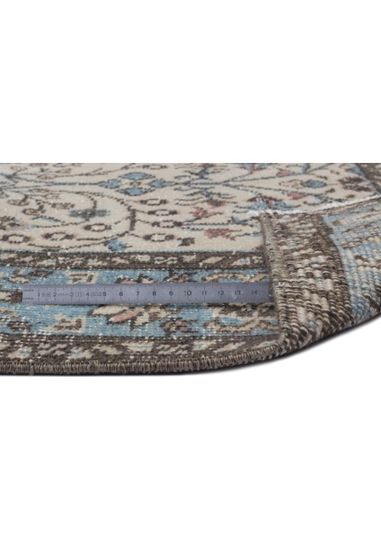 Mora Mavi Eskitme Yün Modern Desenli Yün Hav Toz Vermez Leke Tutmayan Salon Yolluk Mutfak El Dokuma Halı indirimleri