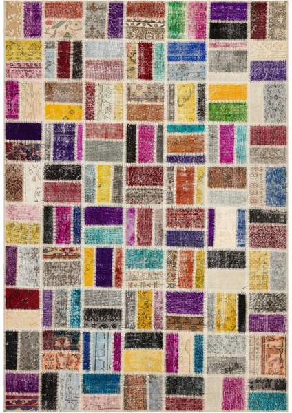 Atina Turkuaz Eskitme Yün Modern Desenli Yün Hav Toz Vermez Leke Tutmayan Salon Yolluk Mutfak El Dokuma Halı