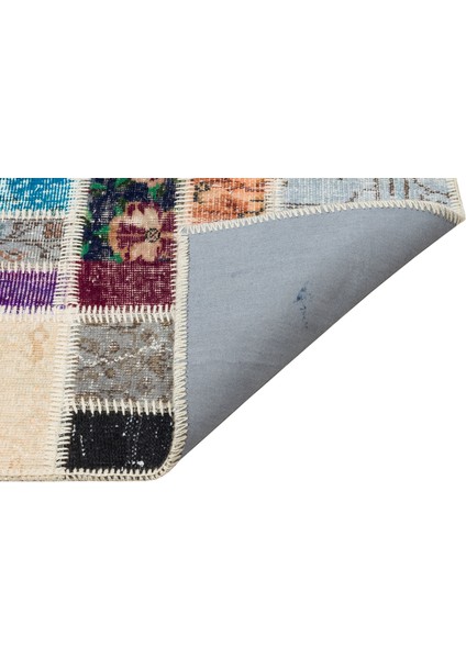 Atina Turkuaz Eskitme Yün Modern Desenli Yün Hav Toz Vermez Leke Tutmayan Salon Yolluk Mutfak El Dokuma Halı fiyatları