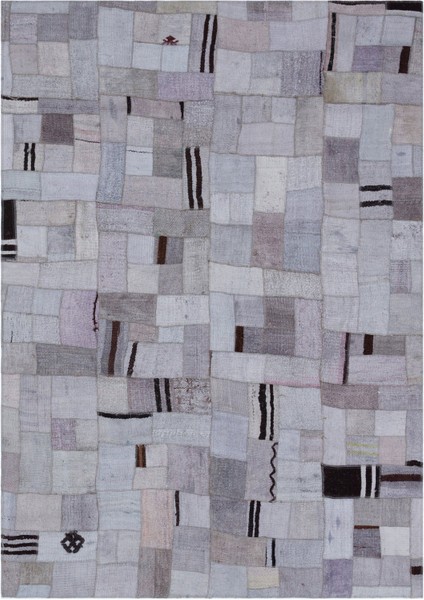 Atina Turkuaz Eskitme Yün Modern Desenli Yün Hav Toz Vermez Leke Tutmayan Salon Yolluk Mutfak El Dokuma Halı